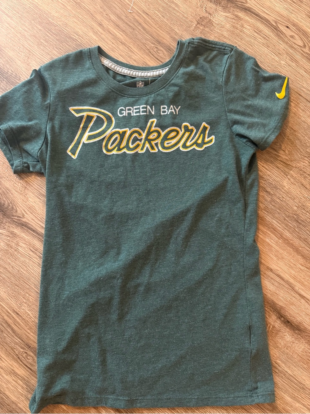 Nike Green Bay Packers Short Sleeve Tee - Dark Green & Yellow